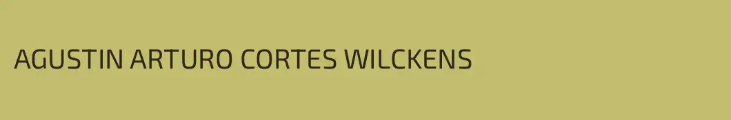 AGUSTIN ARTURO CORTES WILCKENS